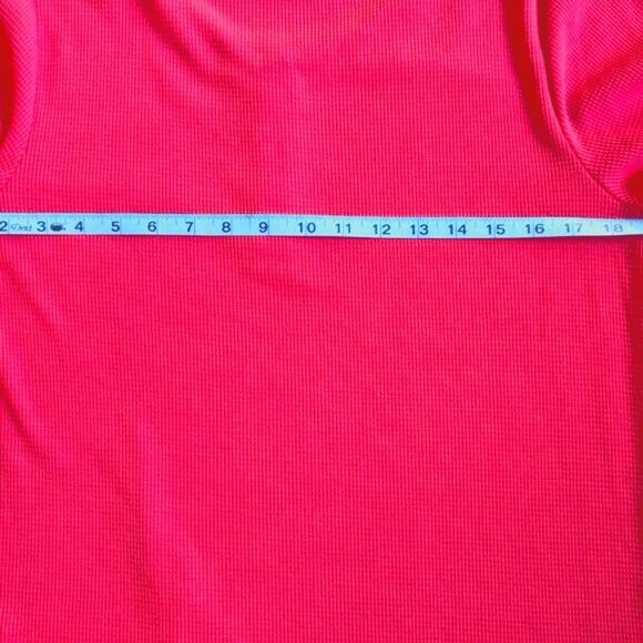 Calvin Klein Pink Waffle‑Knit Henley Top (Women’s M) - Picture 11 of 11